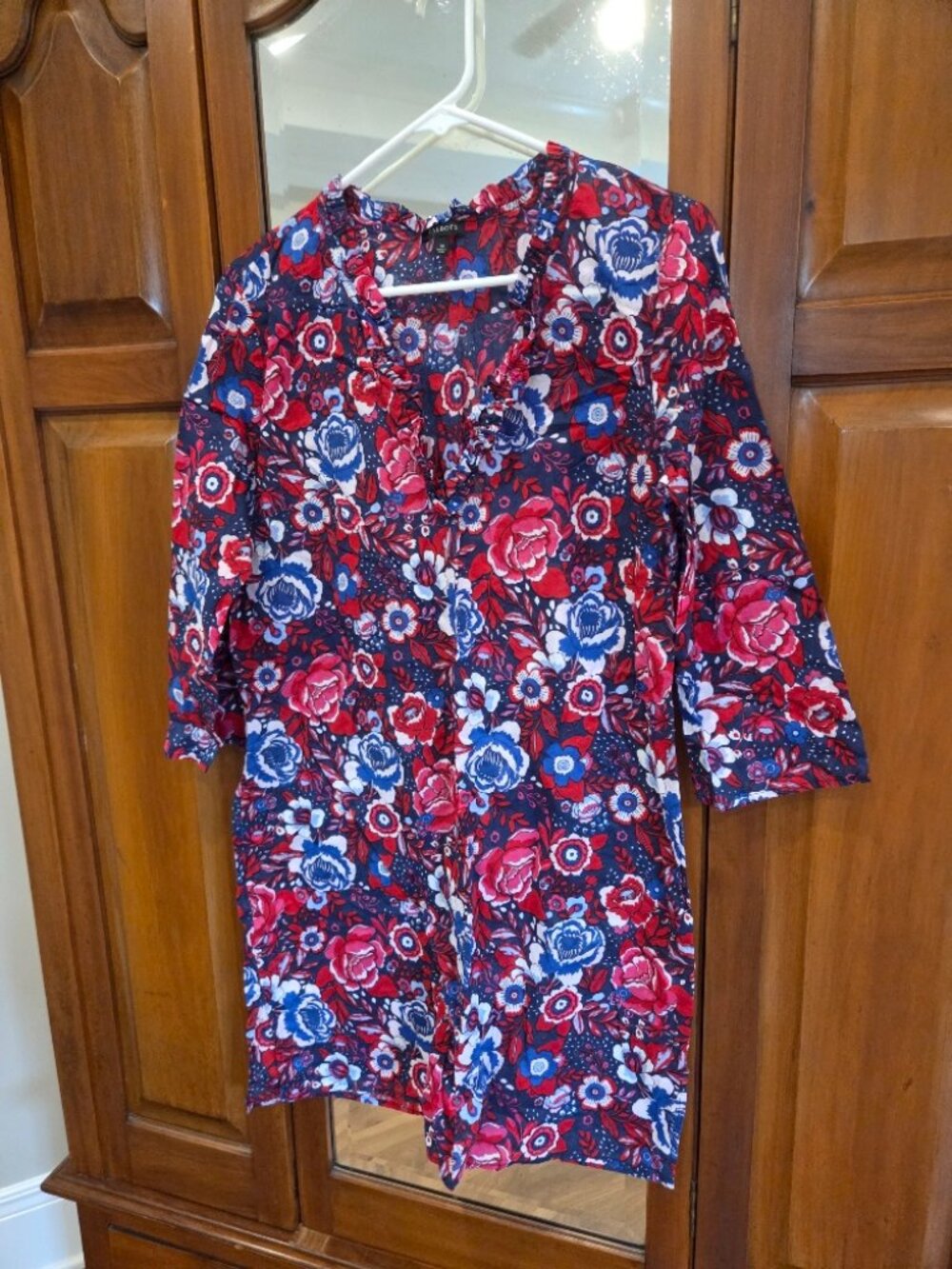 Talbots Ruffled-Neck coverup